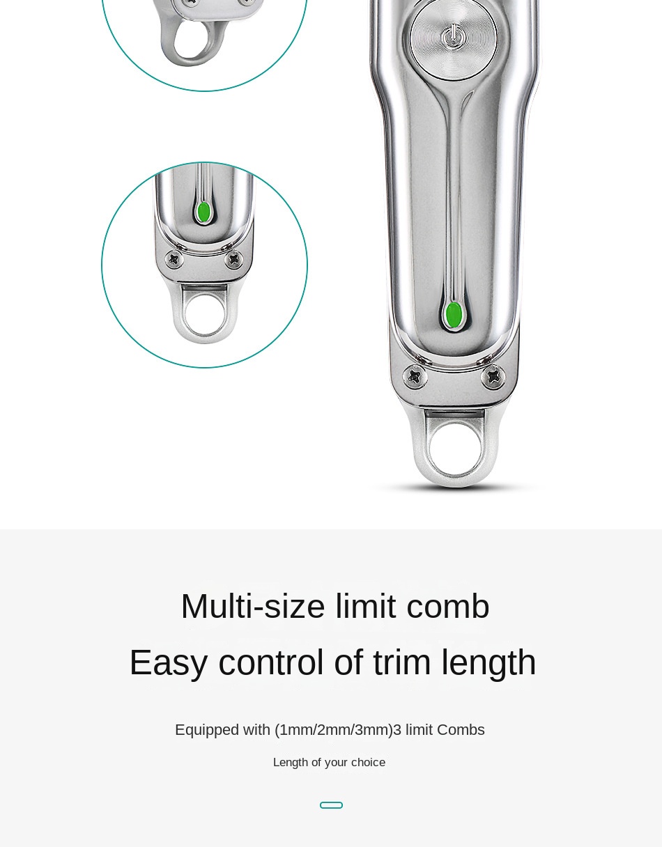 Cross-Border Hair Cutting Scissors USB Rechargeable