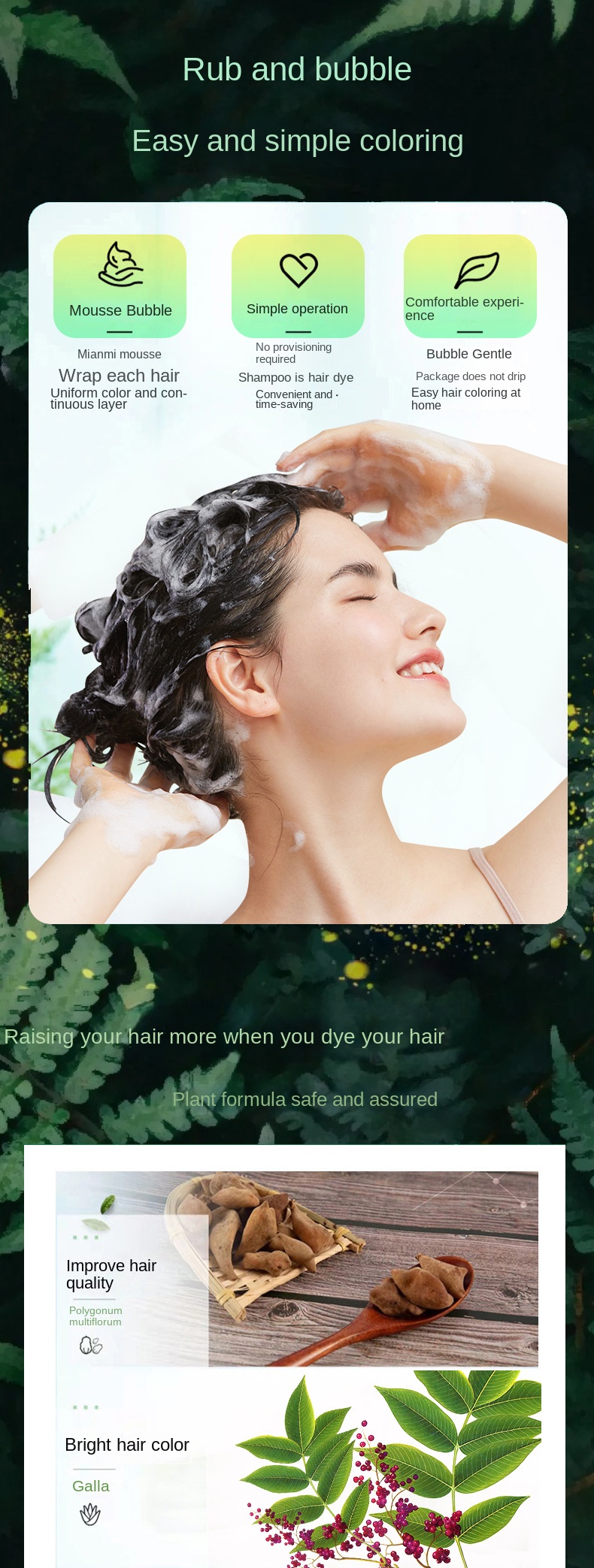 Viral Plant Bag Bubble Hair Dye