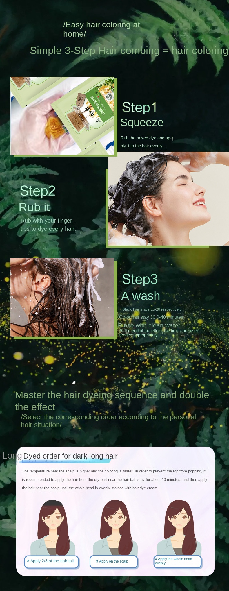 Viral Plant Bag Bubble Hair Dye
