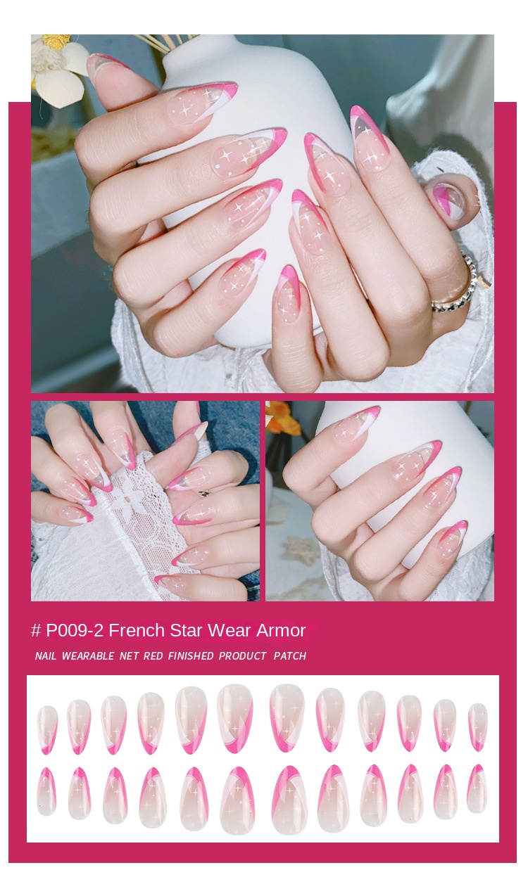 Influencer Style Reusable Nailed Blush Fake Nails