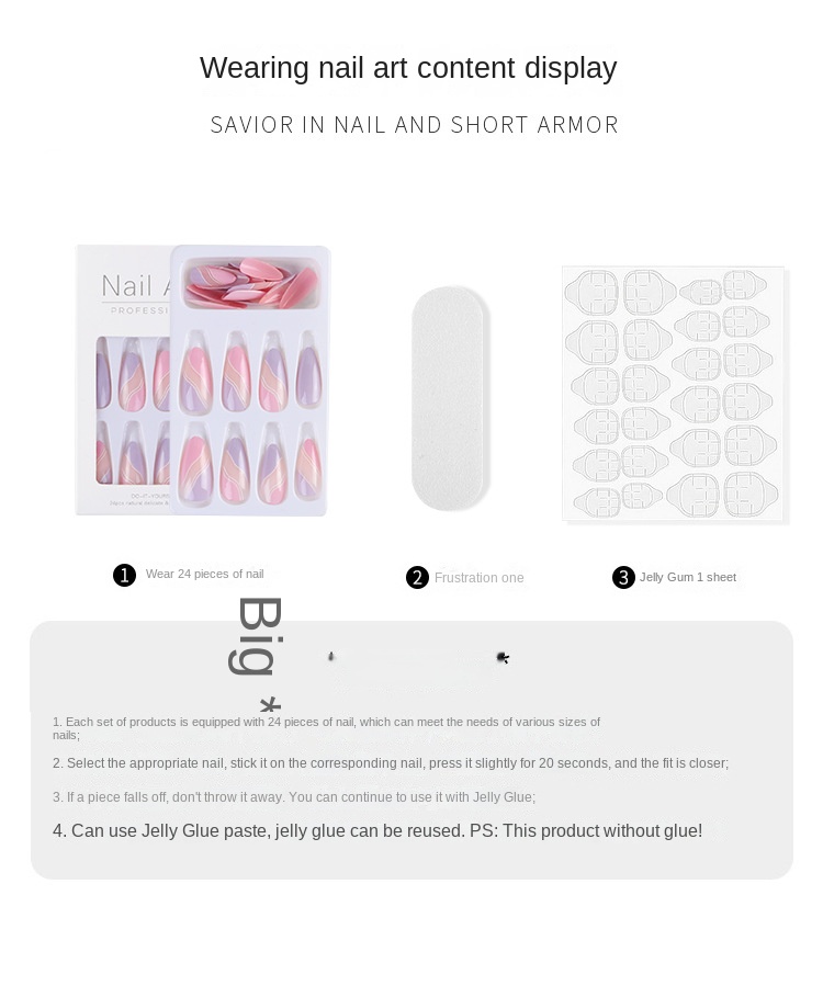 Influencer Style Reusable Nailed Blush Fake Nails