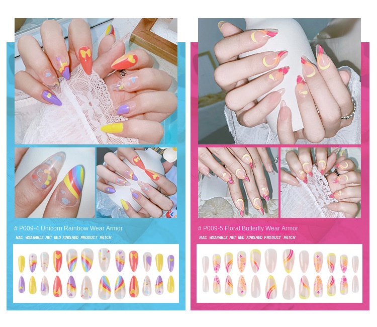 Influencer Style Reusable Nailed Blush Fake Nails