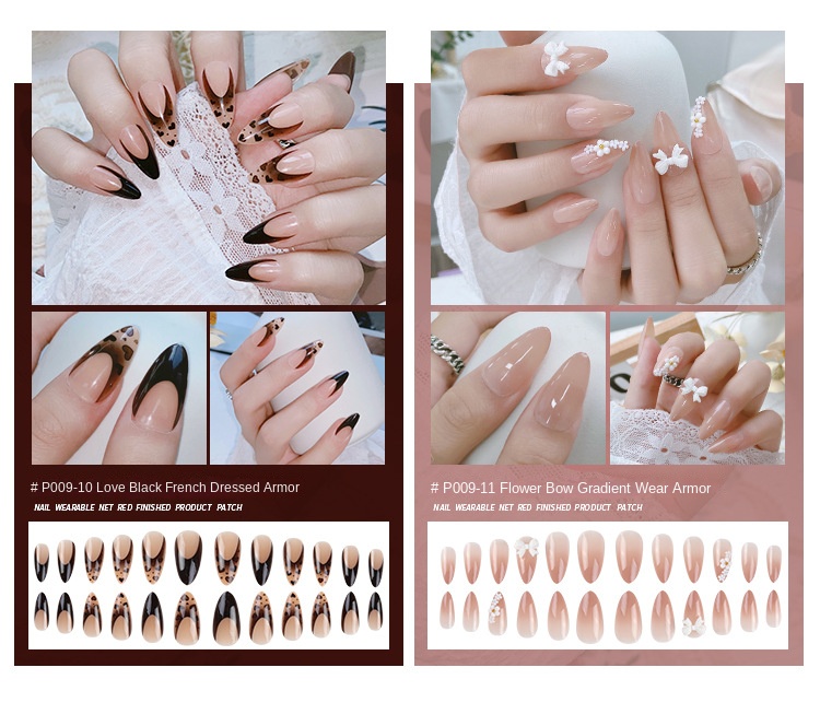 Influencer Style Reusable Nailed Blush Fake Nails