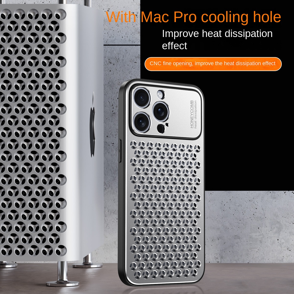 Metal Honeycomb Cooling iPhone 14 Pro Max Case