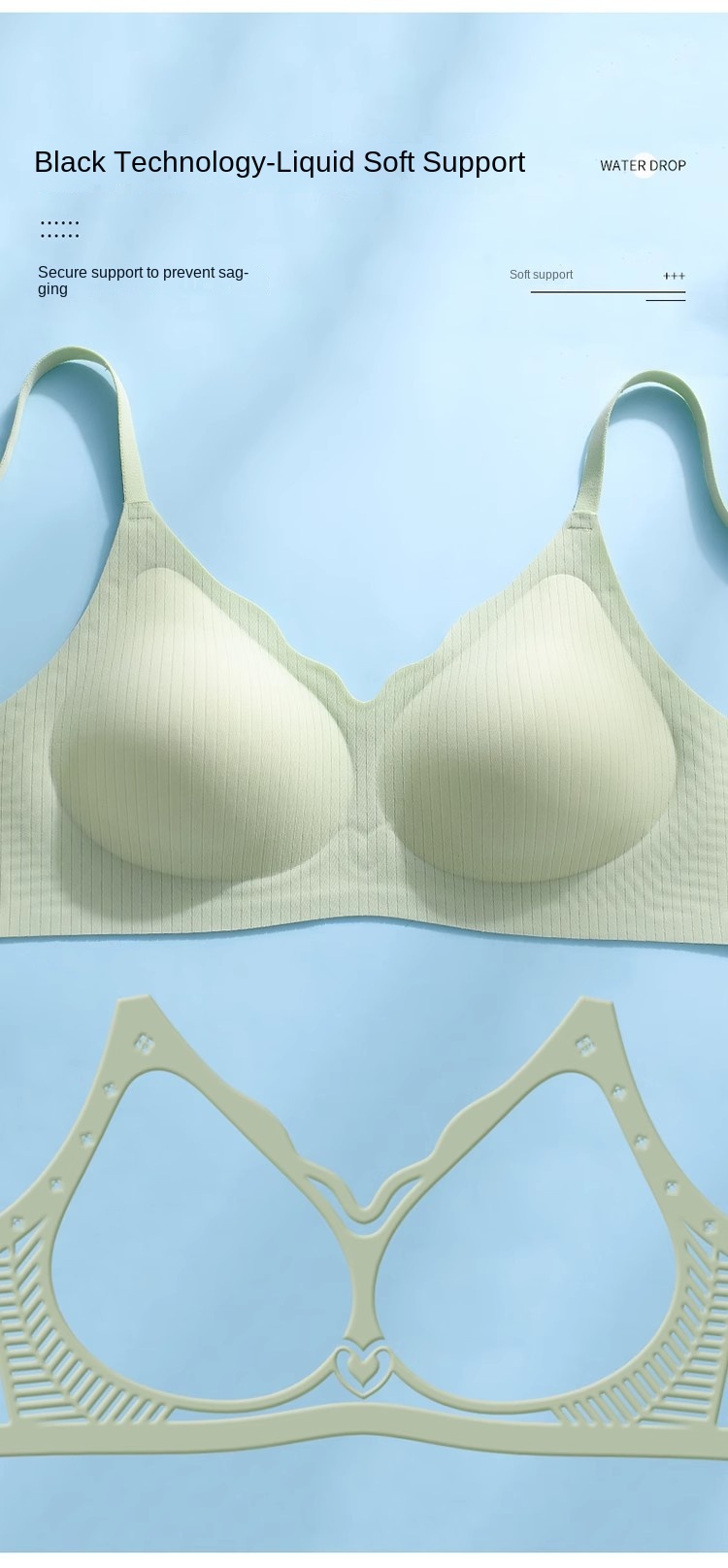 Seamless Cooling Bra for Small Busts