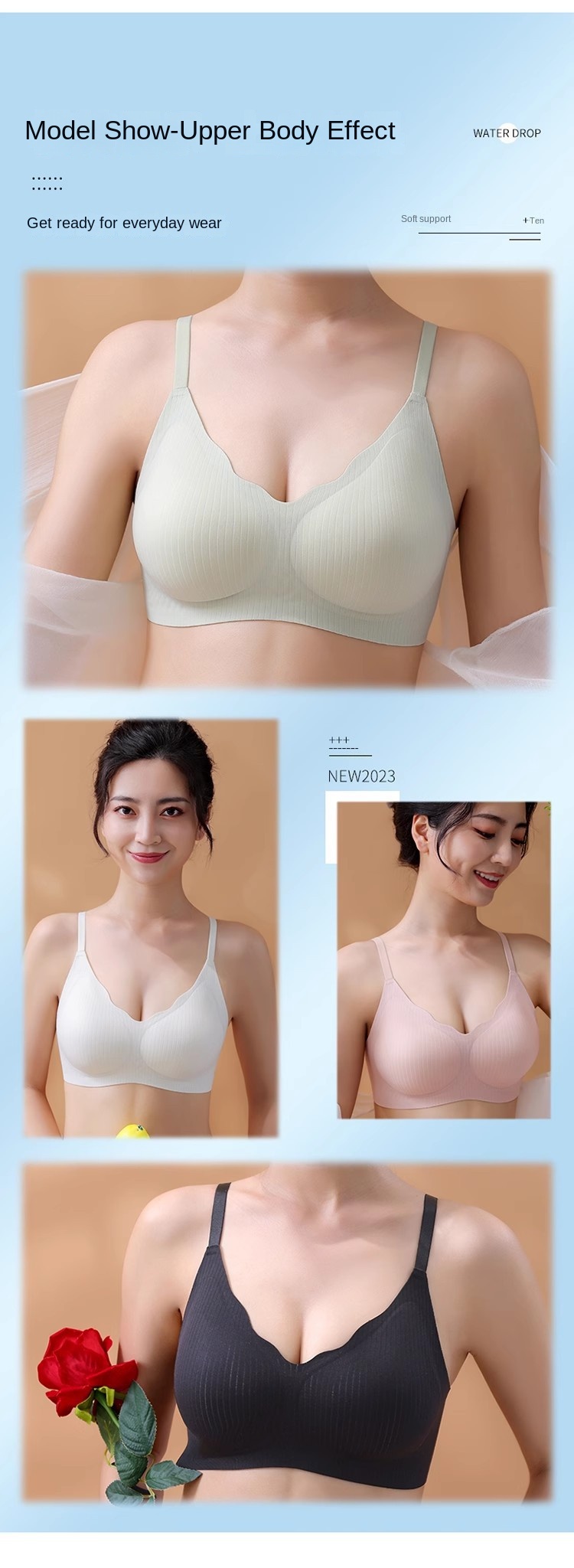 Seamless Cooling Bra for Small Busts
