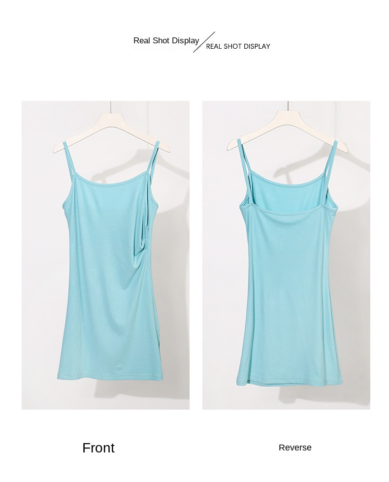 Summer Mint A-Line Dress with Halter Neck