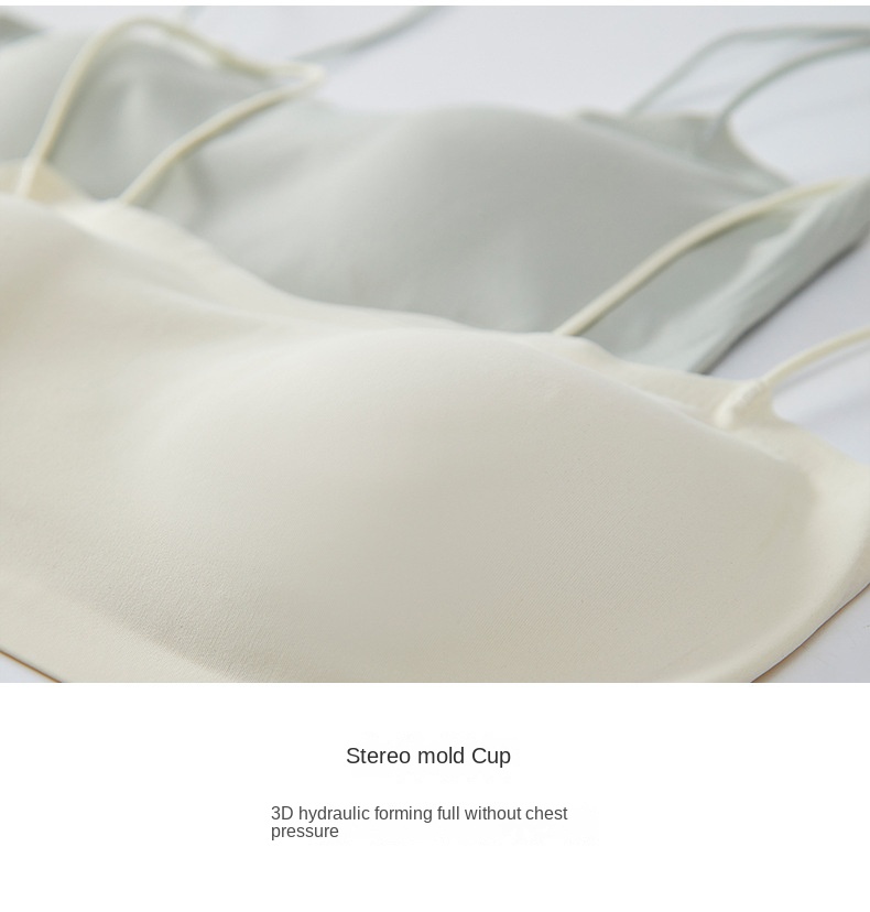 Youthful Invisible Strap Soft Support Seamless Sports Bra