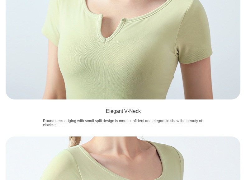 Slim Fit Yoga Top with Built-in Cups