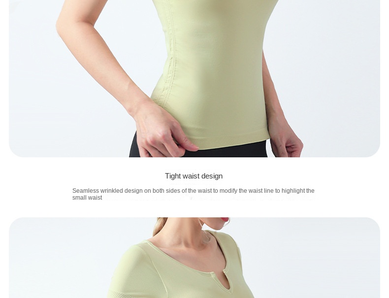 Slim Fit Yoga Top with Built-in Cups
