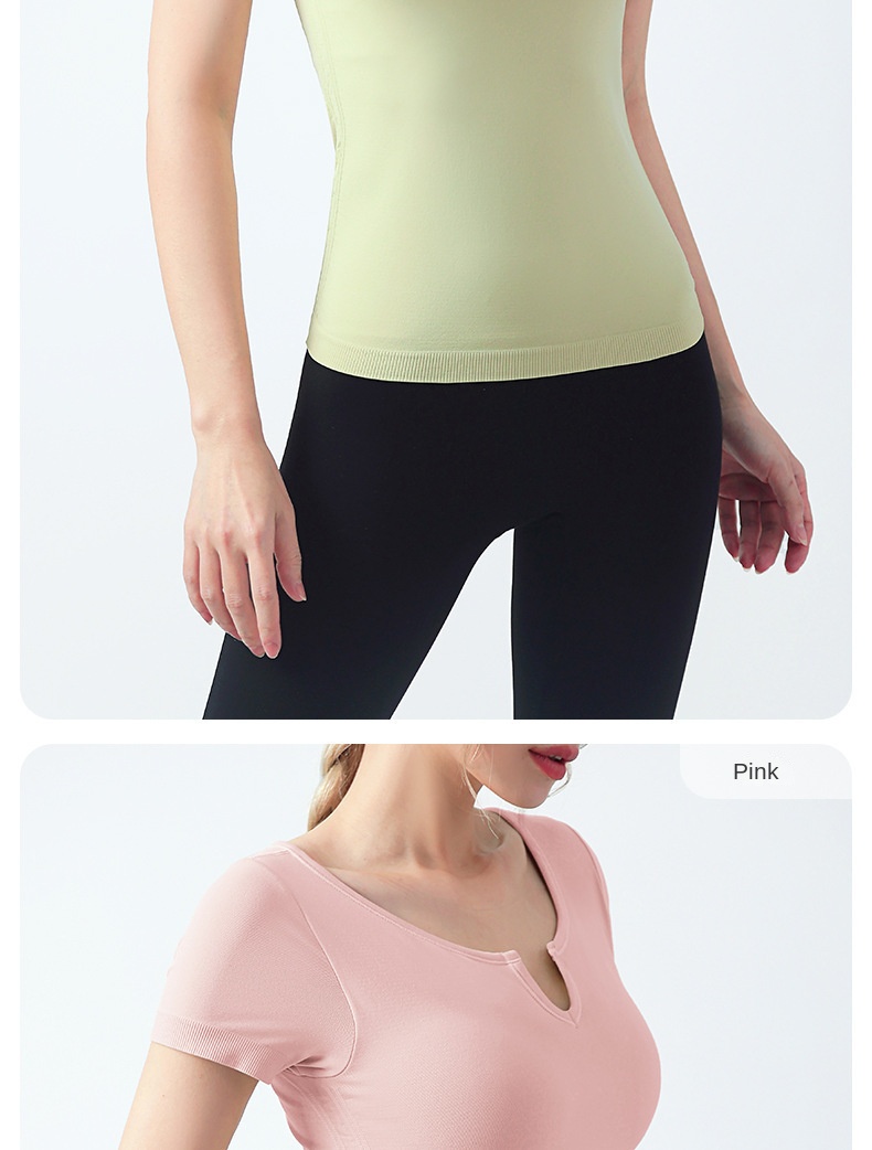 Slim Fit Yoga Top with Built-in Cups