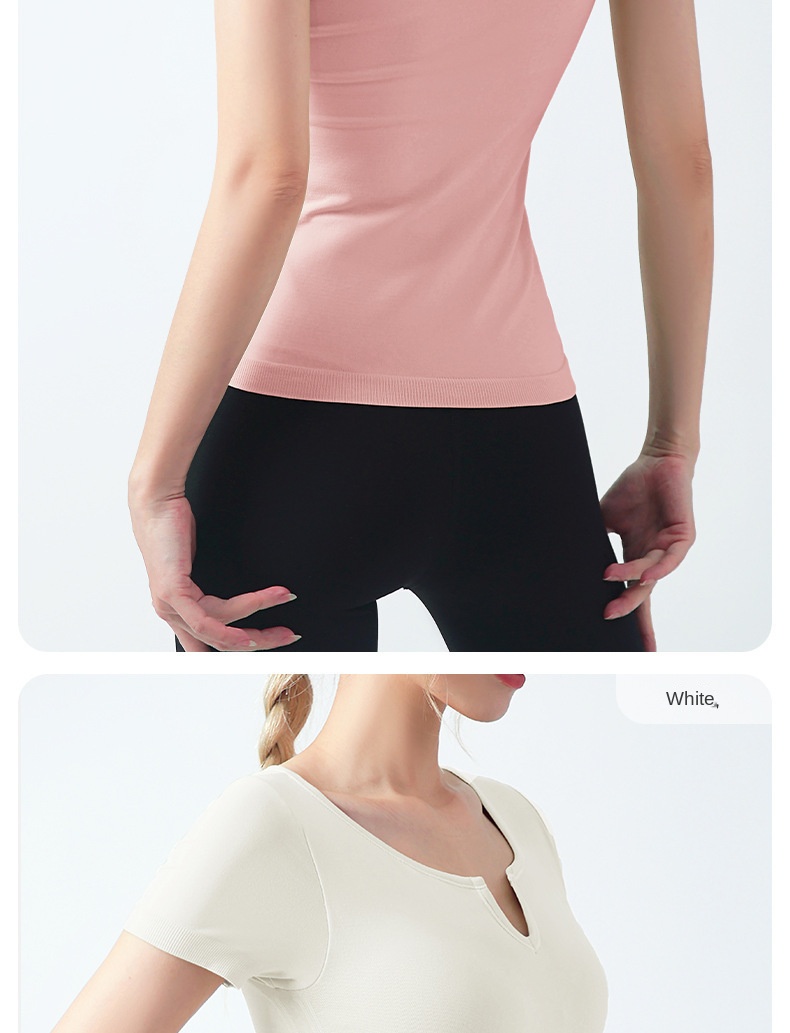 Slim Fit Yoga Top with Built-in Cups