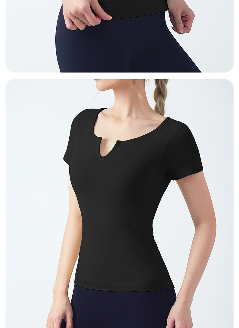 Slim Fit Yoga Top with Built-in Cups