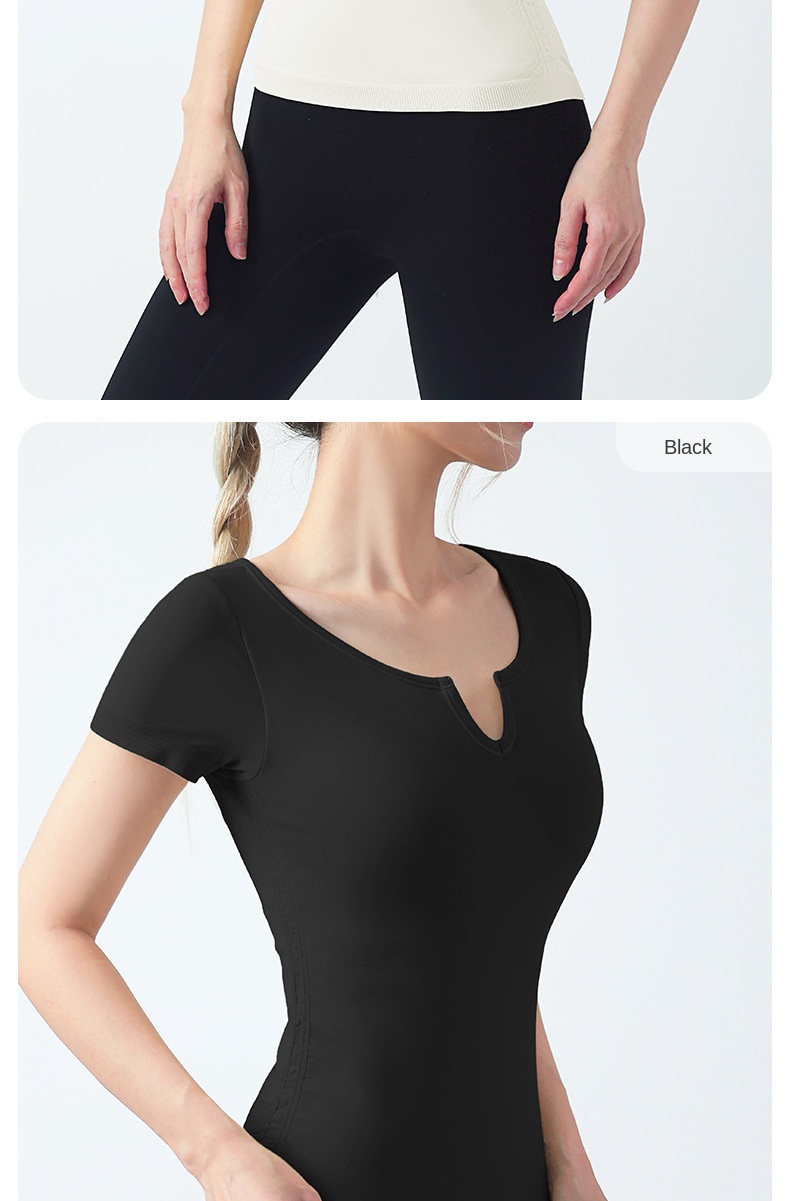 Slim Fit Yoga Top with Built-in Cups
