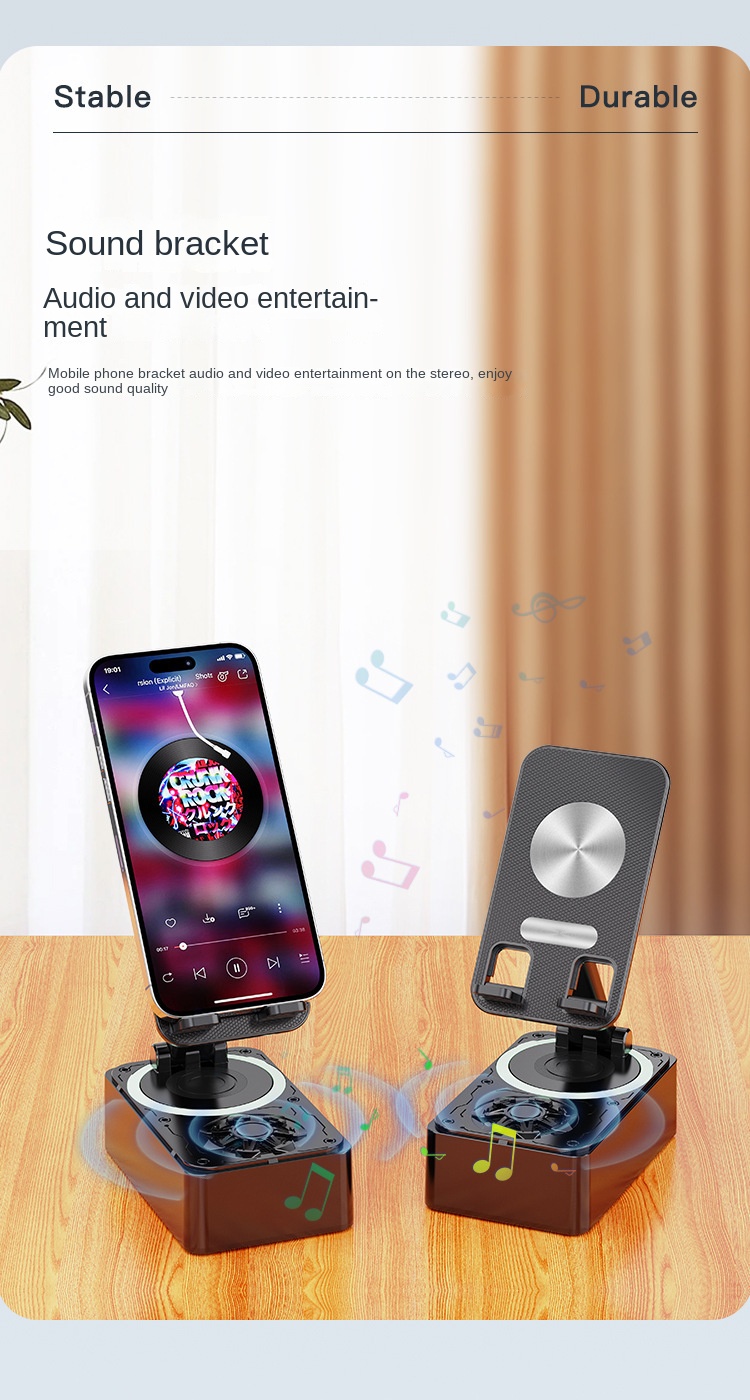 360° Adjustable Bluetooth Speaker Stand