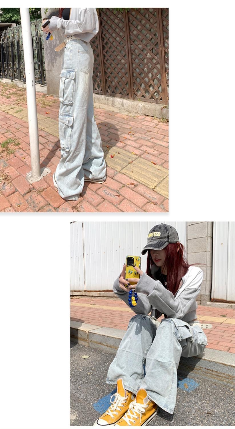 American Style Multi-Pocket Women's Jeans