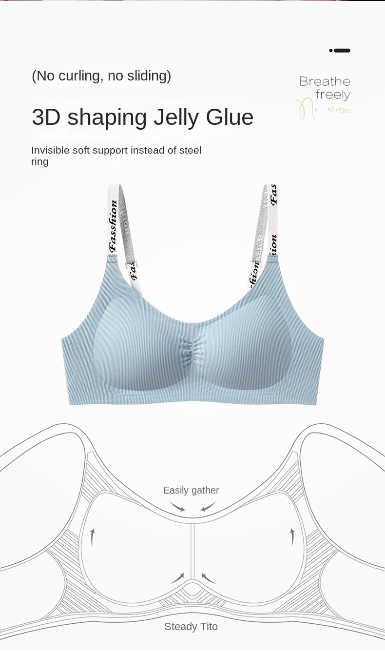 Colorful Lettered Sports Bra