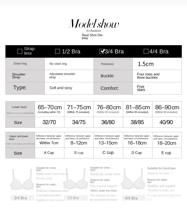 Lift and Support Bra for Small Busts