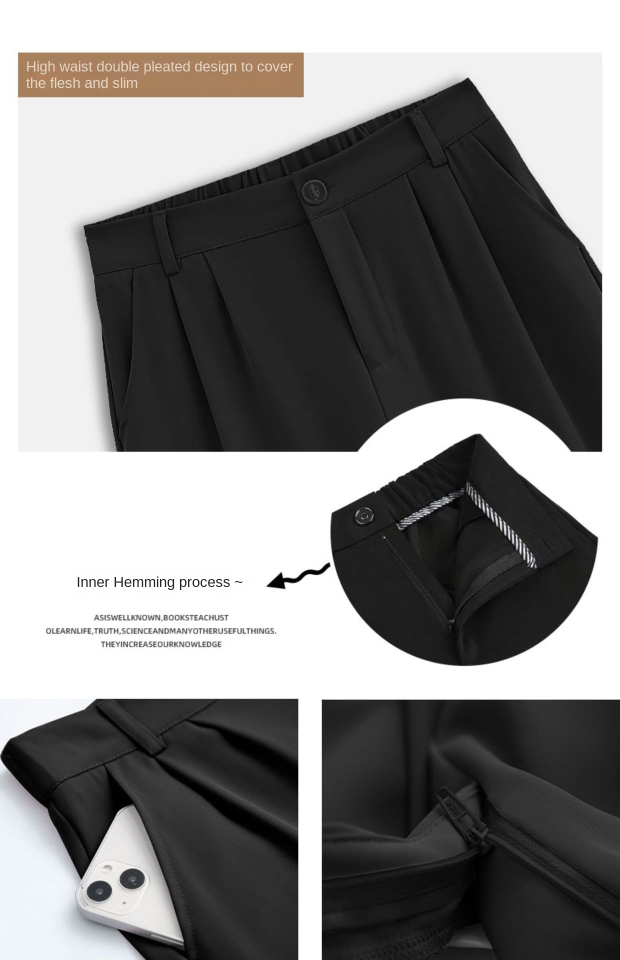 Elegant High-Waist Palazzo Trousers for Women