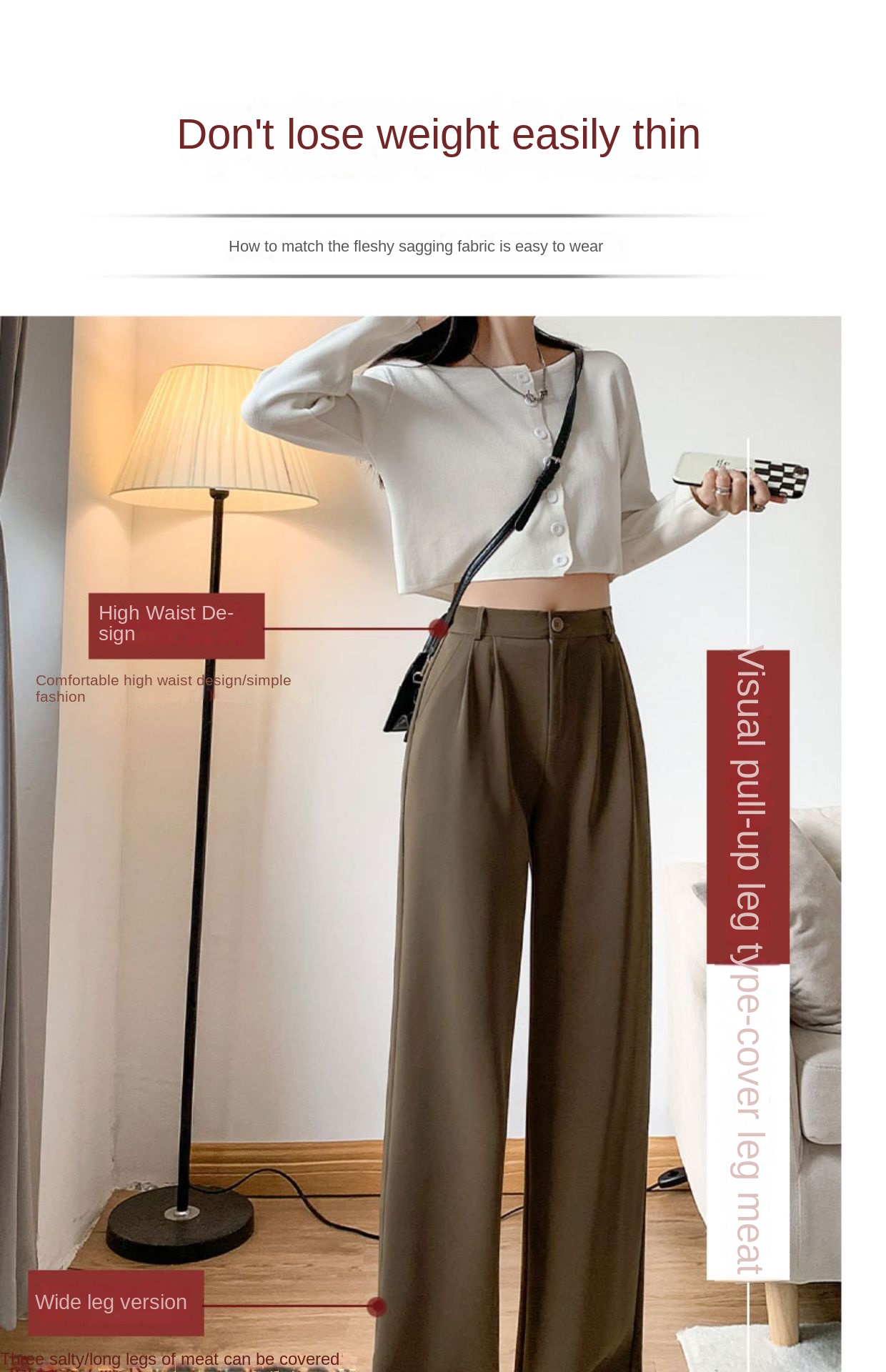 Elegant High-Waist Palazzo Trousers for Women