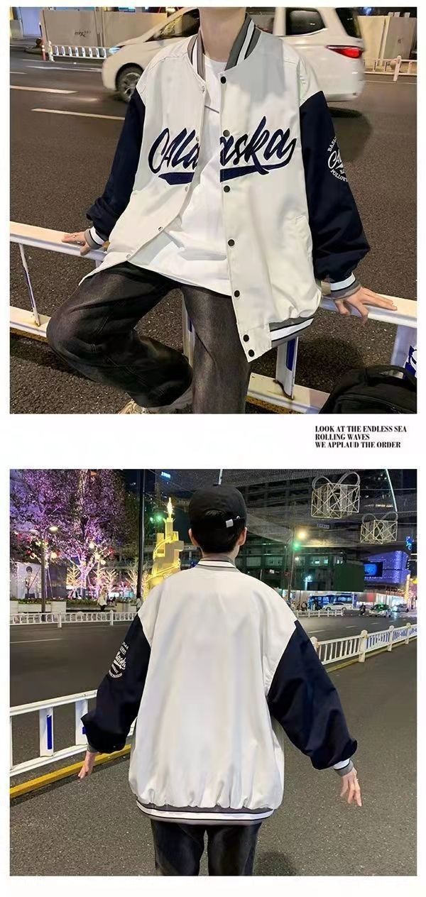 Stylish Embroidered Baseball Jacket
