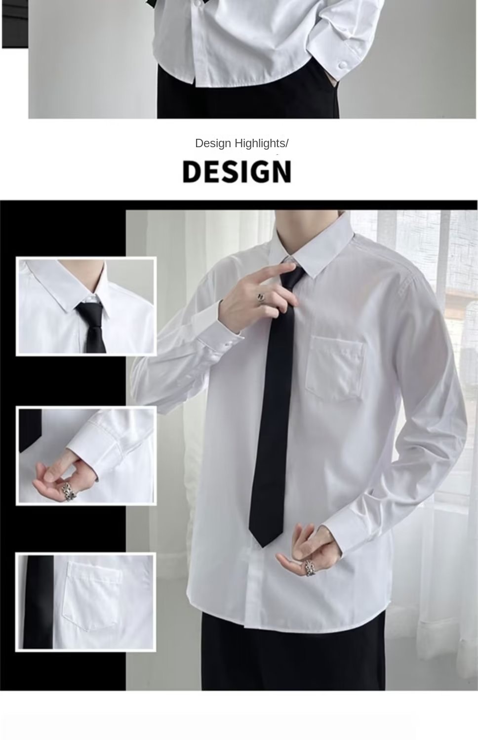 Japanese Style Trendy White Long Sleeve Shirt for Men, Versatile and Relaxed Solid Color Couple's Outfit, Round Neck Sweater for Men, New Autumn Style, Casual and Trendy Solid Color Thin Sweatshirt, Korean Style COZY FRIENDLY FASHION STYLE 2021 NEW ARRIVALS AVAILABLE IN COLORS SIZE CHART SIZE WAIST HIP LEG LENGTH S 72 105 48 96 M 76 109 49 98 L 80 113 50 100 XL 84 117 51 102 2XL 88 121 52 104 3XL 92 125 53 106 Unit: CM SIZE CHART DATA FOR REFERENCE ONLY, DUE TO MANUAL MEASUREMENT, THERE MAY BE A DEVIATION OF ABOUT 1-3CM DESIGN HIGHLIGHTS SIZE RECOMMENDATION S M Suitable for wearing range Suitable for wearing range Height(CM): 155-160 Height(CM): 160-170 Weight(KG): 43-45 Weight(KG): 45-55 L XL Suitable for wearing range Suitable for wearing range Height(CM): 170-175 Height(CM): 175-180 Weight(KG): 55-60 Weight(KG): 60-70 2XL 3XL Suitable for wearing range Suitable for wearing range Height(CM): 175-180 Height(CM): 175-185 Weight(KG): 70-76 Weight(KG): 76-80 PRODUCT DISPLAY COZY FRIENDLY TRENDY X COZY FRIENDLY DETAILS HIGHLIGHTS