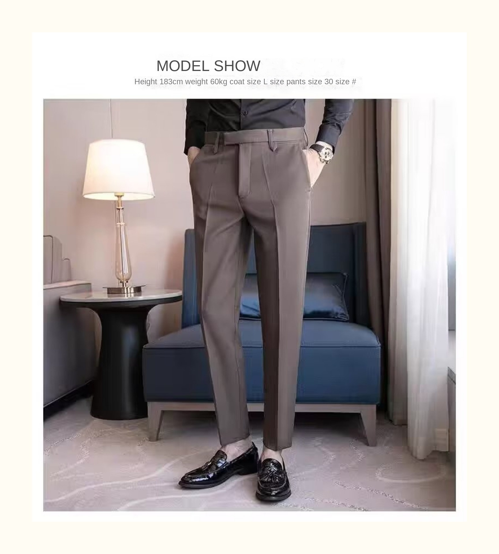 Men's Casual Business Trousers