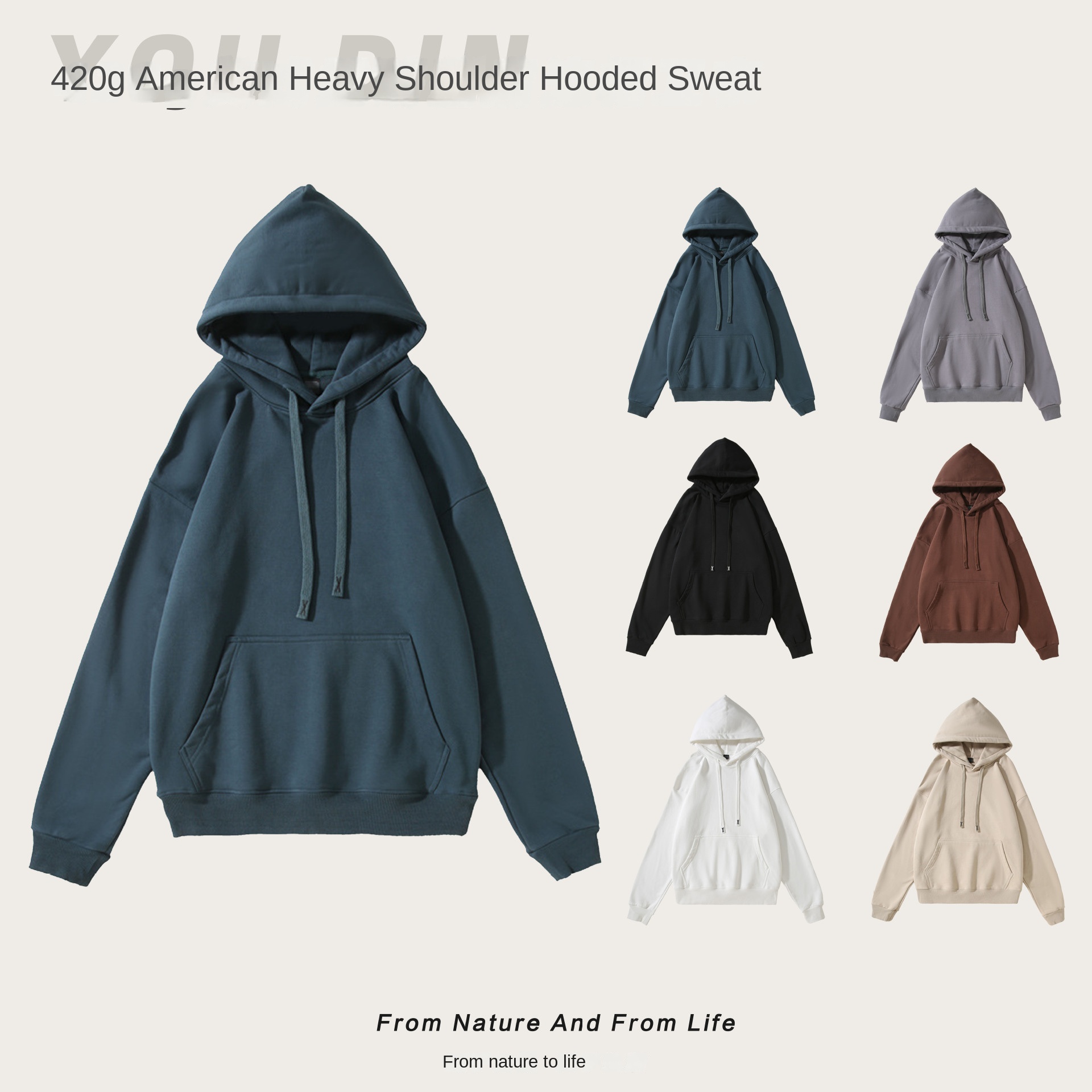 Oversized Shoulder Drop Hoodie