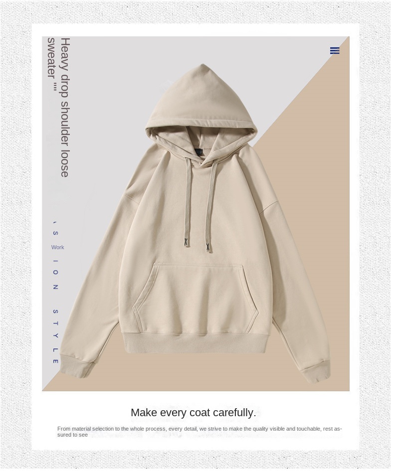 Oversized Shoulder Drop Hoodie