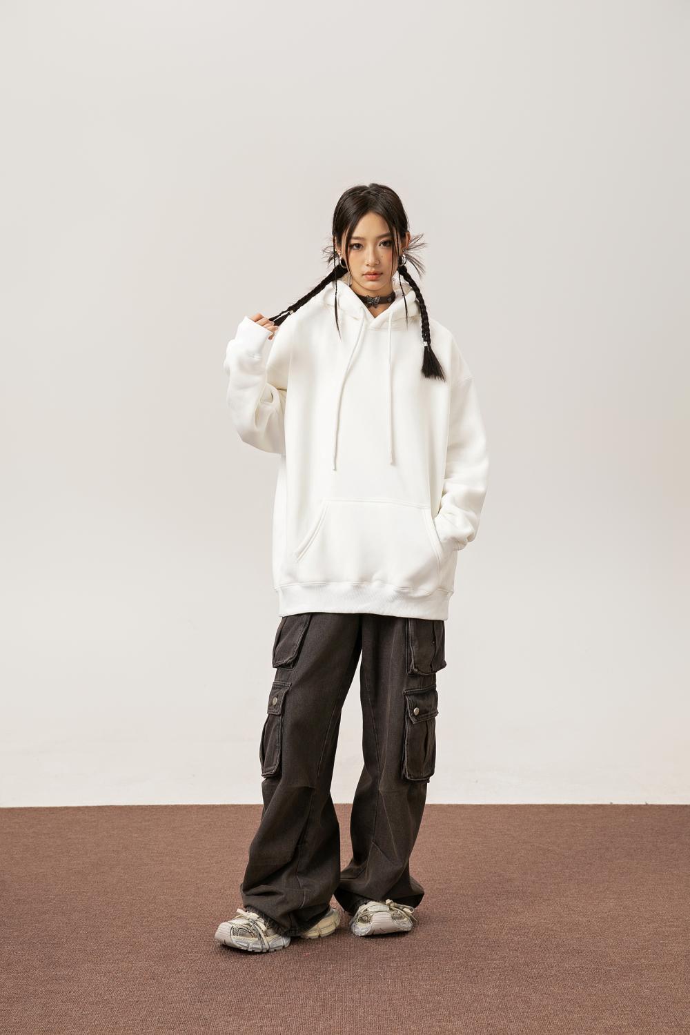 Oversized Shoulder Drop Hoodie