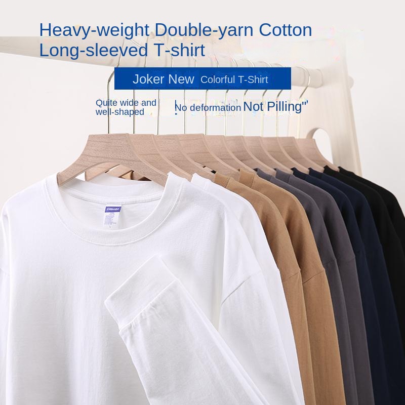 Heavyweight Cotton Men's Long Sleeve T-Shirt