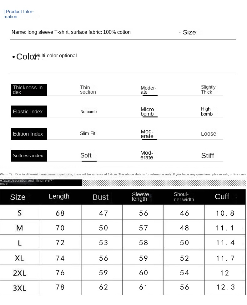 200G Cotton Long Sleeve Men's T-Shirts