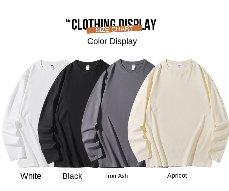 200G Cotton Long Sleeve Men's T-Shirts