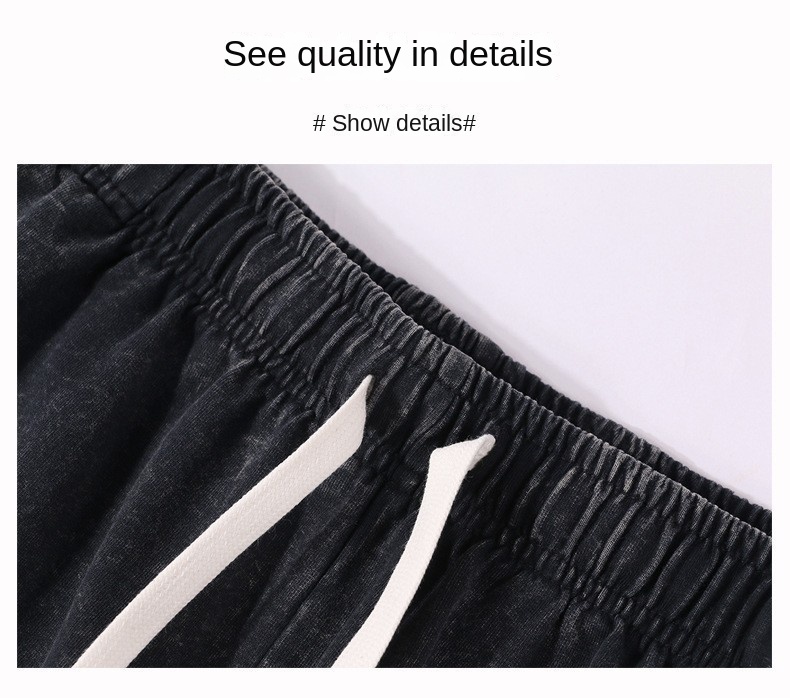 Vintage Washed 300g Cotton Fleece Shorts