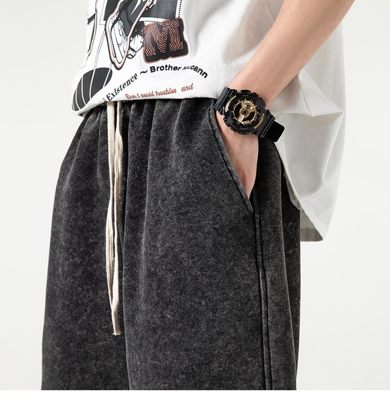 Vintage Washed 300g Cotton Fleece Shorts