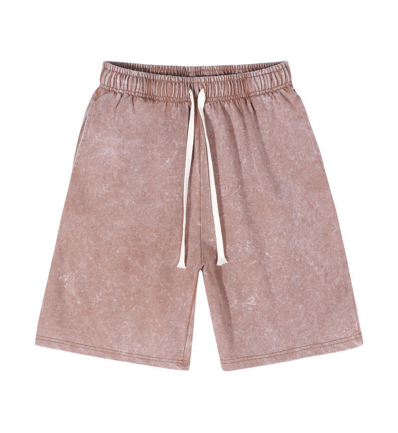 Vintage Washed 300g Cotton Fleece Shorts