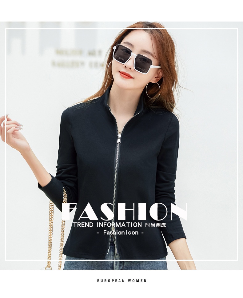Casual Women's Polo Baseball Jacket