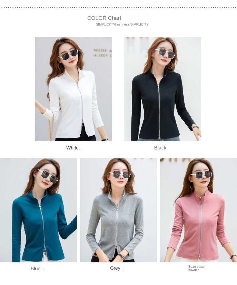 Casual Women's Polo Baseball Jacket