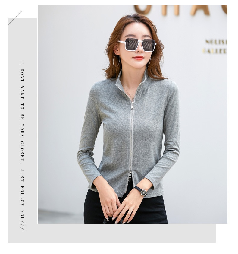 Casual Women's Polo Baseball Jacket