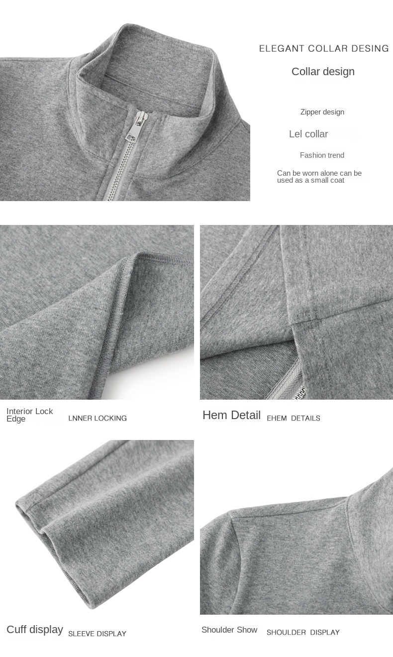 Casual Women's Polo Baseball Jacket