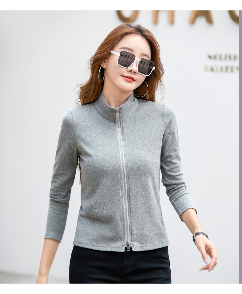 Casual Women's Polo Baseball Jacket