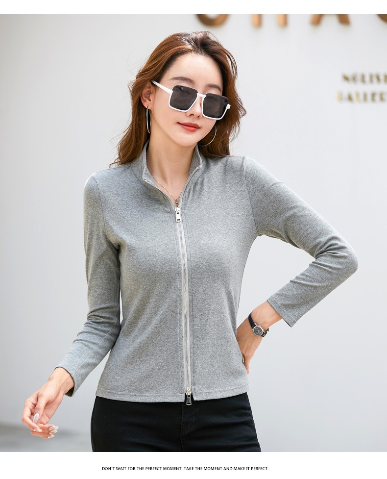 Casual Women's Polo Baseball Jacket