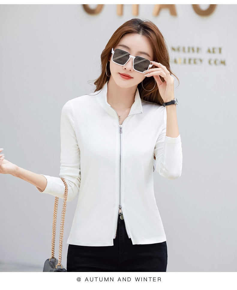 Casual Women's Polo Baseball Jacket
