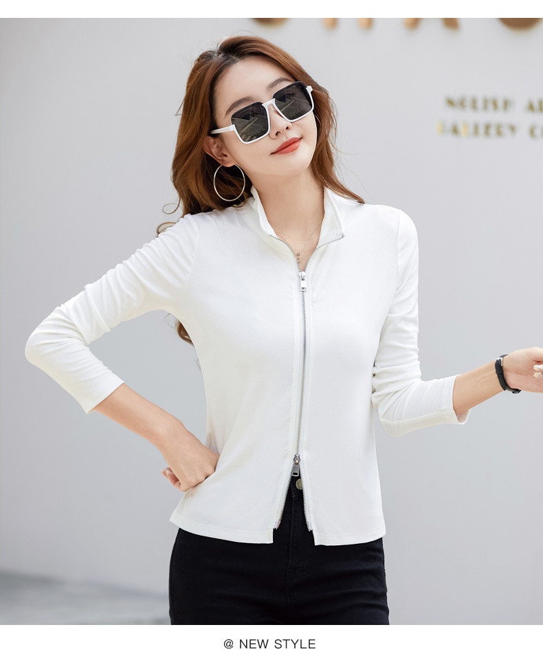 Casual Women's Polo Baseball Jacket