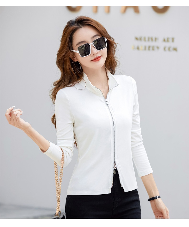 Casual Women's Polo Baseball Jacket