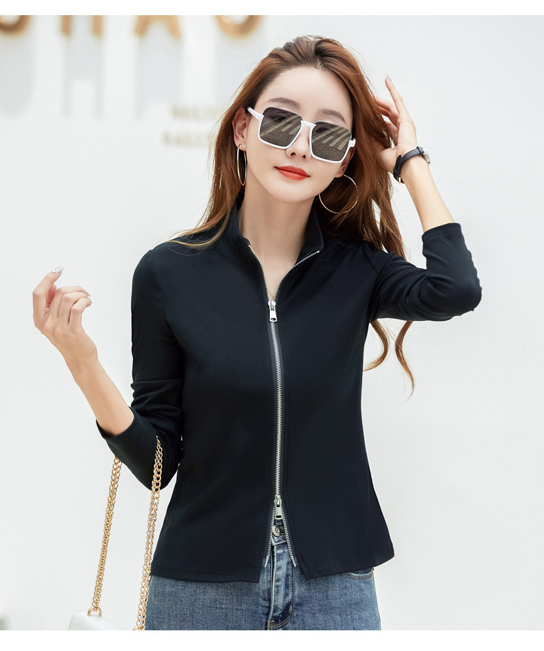 Casual Women's Polo Baseball Jacket
