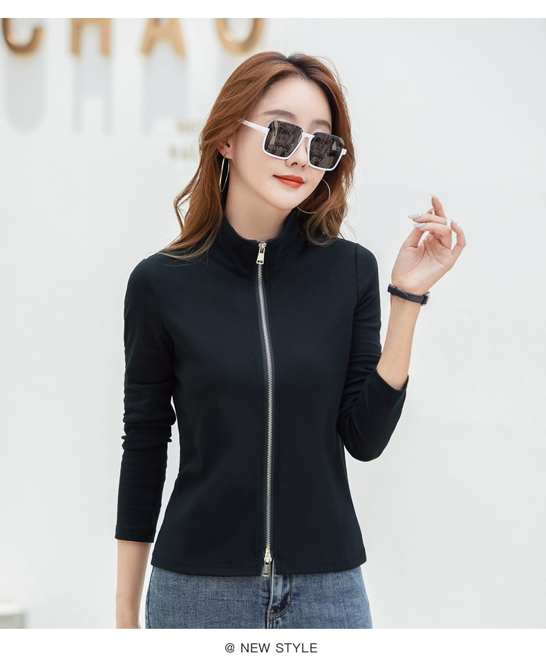 Casual Women's Polo Baseball Jacket