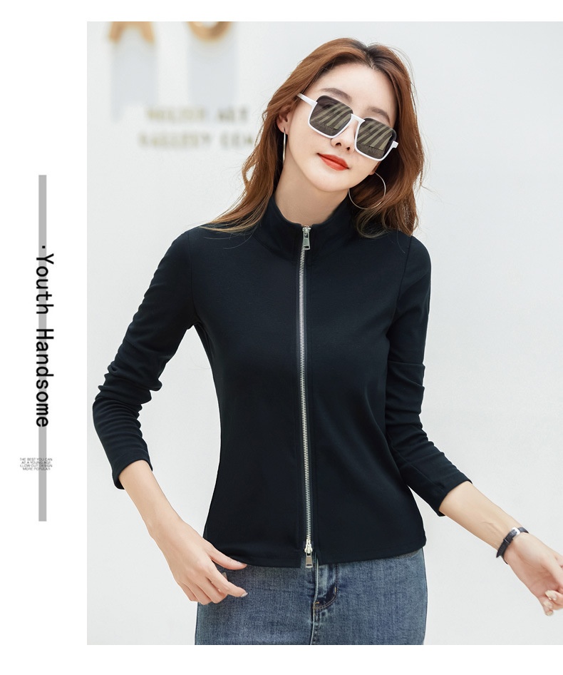 Casual Women's Polo Baseball Jacket