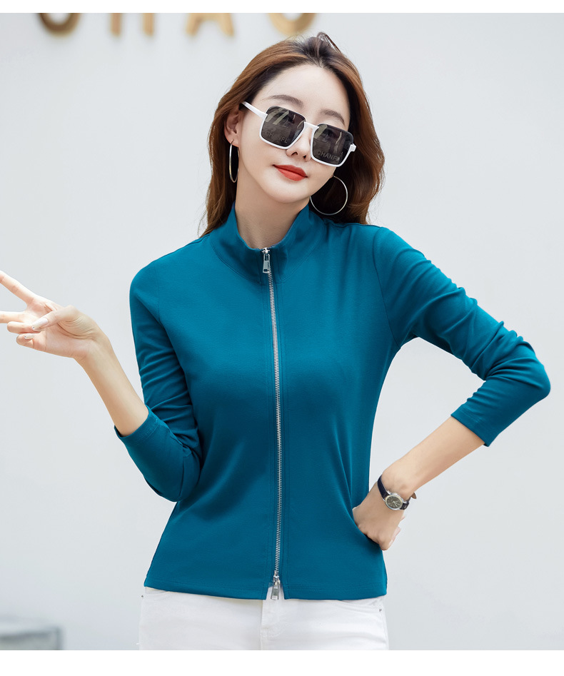 Casual Women's Polo Baseball Jacket