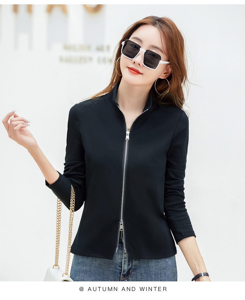 Casual Women's Polo Baseball Jacket